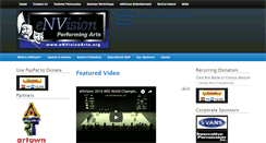 Desktop Screenshot of envisionarts.org