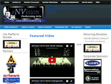 Tablet Screenshot of envisionarts.org